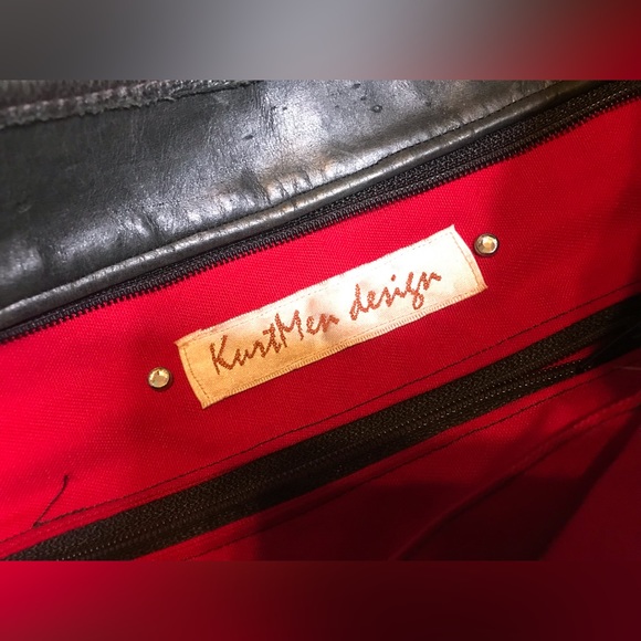 KurtMen design Black Rhinestone Skull textured Handbag Purse Halloween Luxury - Picture 13 of 15